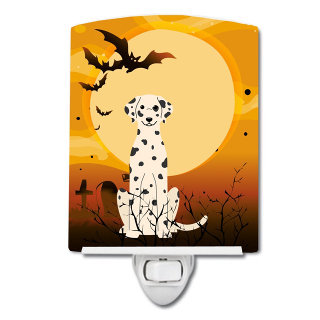 "Treasures Halloween Dalmatian Ceramic Night Light, 6x4, Multicolor" Caroline's Treasures BB4363CNL