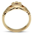 thumbnail image 3 of ETERNAL SPARKLES Women's Silver Claddagh Celtic Irish Fashion Comfort Statement Love Ring, 3 of 4