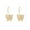 Gold, variant on SUSHANG Crystal Butterfly Earrings Temperament Crystal Butterfly Earrings Rhinestone Decor Butterfly Charm Drop Earrings Butterfly Hoop Earrings for Women