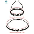 thumbnail image 3 of Deago Yin Yang Friend or Couple Bracelet with Necklace Set, 2 Matching Yin Yang Adjustable Cord Bracelet Pendant Necklace Chain for Friendship Boyfriend Girlfriend Valentines Gift, 3 of 7