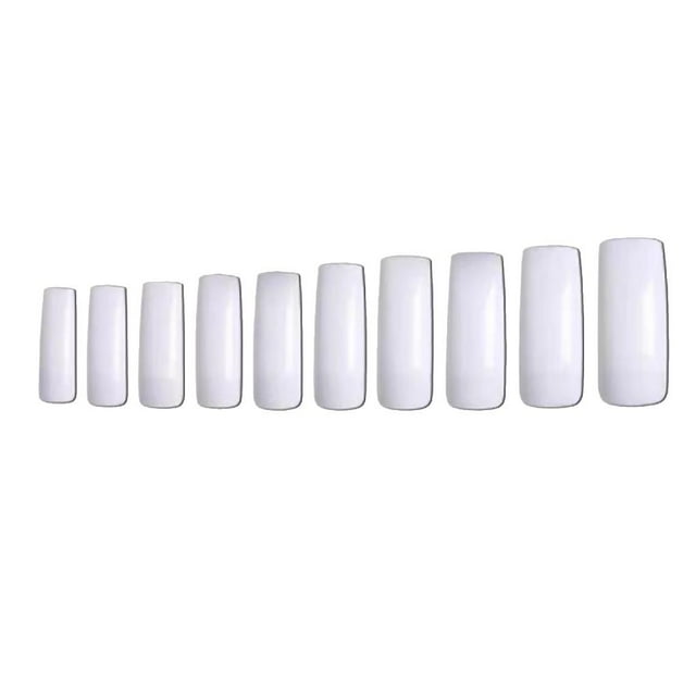 1 Set Fausse Forme de Couverture Complète Style Français Classique Manucure Stickers Forte Adhérence Magnifique Naturel Pâte Blanche Demi-Pâte