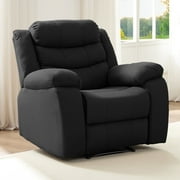 MUZZ Modern Reclining Sofa, Single Recliner Sofa Chair with Reversible Backrest and Footrest for Ultimate Comfort, Gray
