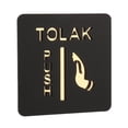 thumbnail image 4 of simhoa Doors Push Pull Signs Door Decal Sign for Restaurants Bars Shop A Pushing, 4 of 8