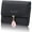 Black, variant on OUSITAID Wallets for Women Leaf Card Holder Trifold Small Wallets Silm Wallets Zipper Coins Pocket with ID Window, Dark Blue