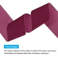 thumbnail image 3 of Ribbon 1 1/2 Inch x 10 Yard Single Face Spool Silky  Fabric Bouquets Crafts Gift Wrapping Deep Rose Red, 3 of 5