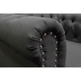 thumbnail image 4 of Bowery Hill Transitional Fabric Upholstered Living Arm Chair in Charcoal, 4 of 8