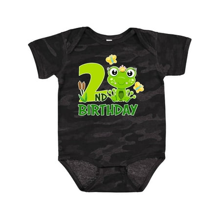 

Inktastic 2nd Birthday Princess Frog Gift Baby Girl Bodysuit
