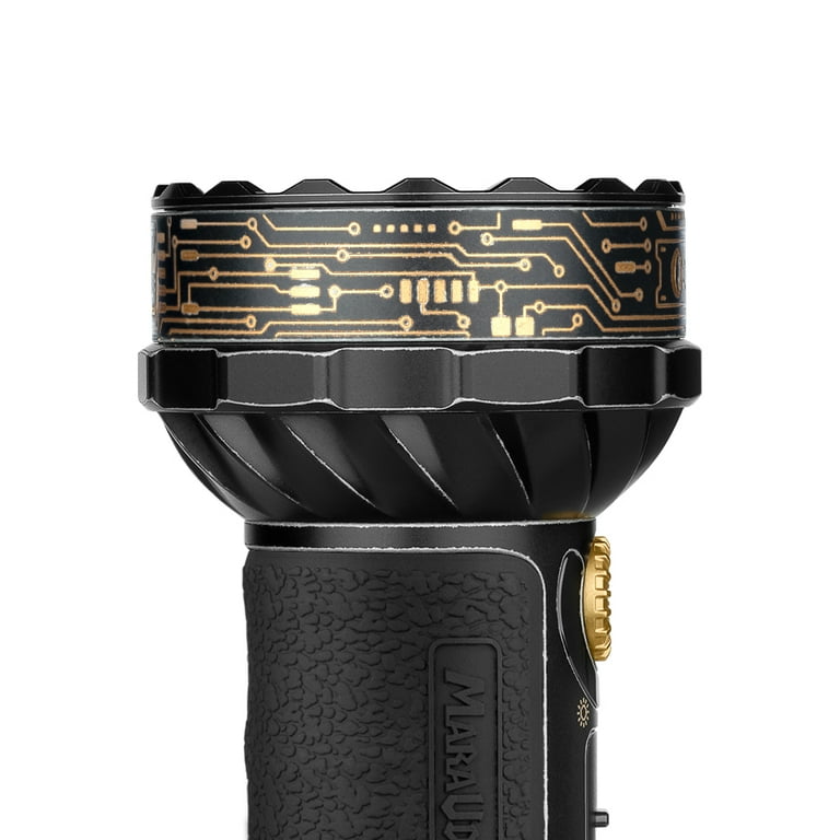 Olight Marauder Mini Golden Black Rechargeable Flashlight Olight Marauder Mini Golden Black Rechargeable Flashlight