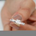 thumbnail image 4 of Spot Jewel 1.7 Ct VVS1/D Princess Cut Lab Created Diamond Rings - 14K White Gold Ring on Sale - Casual Daily Wear Ring for Women - Forever Diamond Ring for Women - Proposal Delicate Rings, 4 of 5