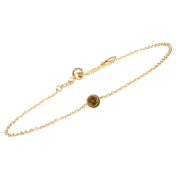 14K Gold Birthstone Charm Bracelets for Women