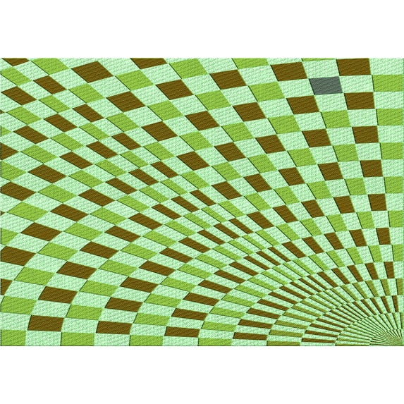 Ahgly Company Indoor Rectangle Patterned Light Green Area Rugs, 2' x 3'