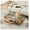 Natural Wood Transparent MDF glass, variant on 43.3 Inch Modern Two-Tier Coffee Table - Clear Tempered Glass and Natural Wood Grain, Multifunctional Storage Design.The bottom tier includes a drawer.Can be used as a coffee table,side table,etc.
