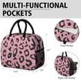 thumbnail image 6 of Womens Pink and Black Of Leopard Print Lunch Box for Work,Insulated Lunch Bag for Women,Loncheras Para Mujer,Leakproof Adult Lunch Bag for Work,Beach,Travel,Picnic,Camping, 6 of 7