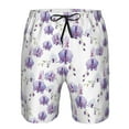 thumbnail image 3 of Logiee Orchids Flowers Print Mens Swim Trunks Quick Dry Board Shorts,Breathable Hawaii Beach Shorts Swimwear Bathing Suits-Large, 3 of 6