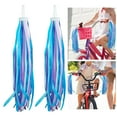 thumbnail image 4 of AMLESO Kids Bike Streamers Bicycle Grips Tassels Boys and Girls Durable 8inch Length Bicycle Handlebar Streamers for Tricycle Riding Blue White Purple, 4 of 10