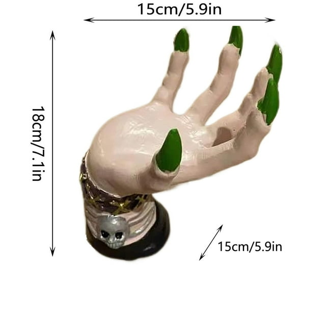 Halloween Decorations Indoor 2Pcs Halloween Decoration Witch Hand Shaped Snack Bowl Rack Glass Rack Halloween Decorations Party