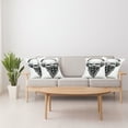 thumbnail image 4 of Ambesonne Grunge Throw Pillow Cover 4 Pack, Gothic Skull Headphones, 16", Pale Grey Black, 4 of 6