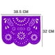 thumbnail image 4 of Papel picado | Guirnaldas | enramado | 5 tiras de 5 metros | diseño de destellos de arcoiris con colores vibrantes colores diferentes | decoración de plastico picado, 4 of 5