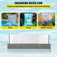 thumbnail image 4 of VEVOR Aliviadero de Fuente de Piscina en Cascada 23,6 x 3,2 x 8,1 pulgadas 17 Colores LED, Fuente de Cascada de Piscina Acrílico Sólido, Cascada de Piscina para Estanque de Jardín Control Remoto, 4 of 9