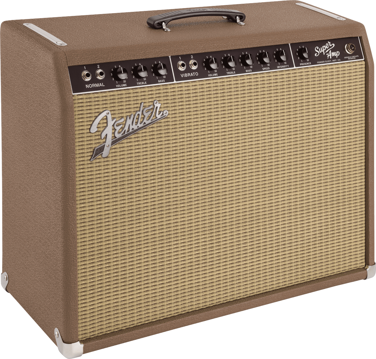 Fender '62 Super Amp Electric Guitar Tube Combo Amplifier, 40W, Brown Panel