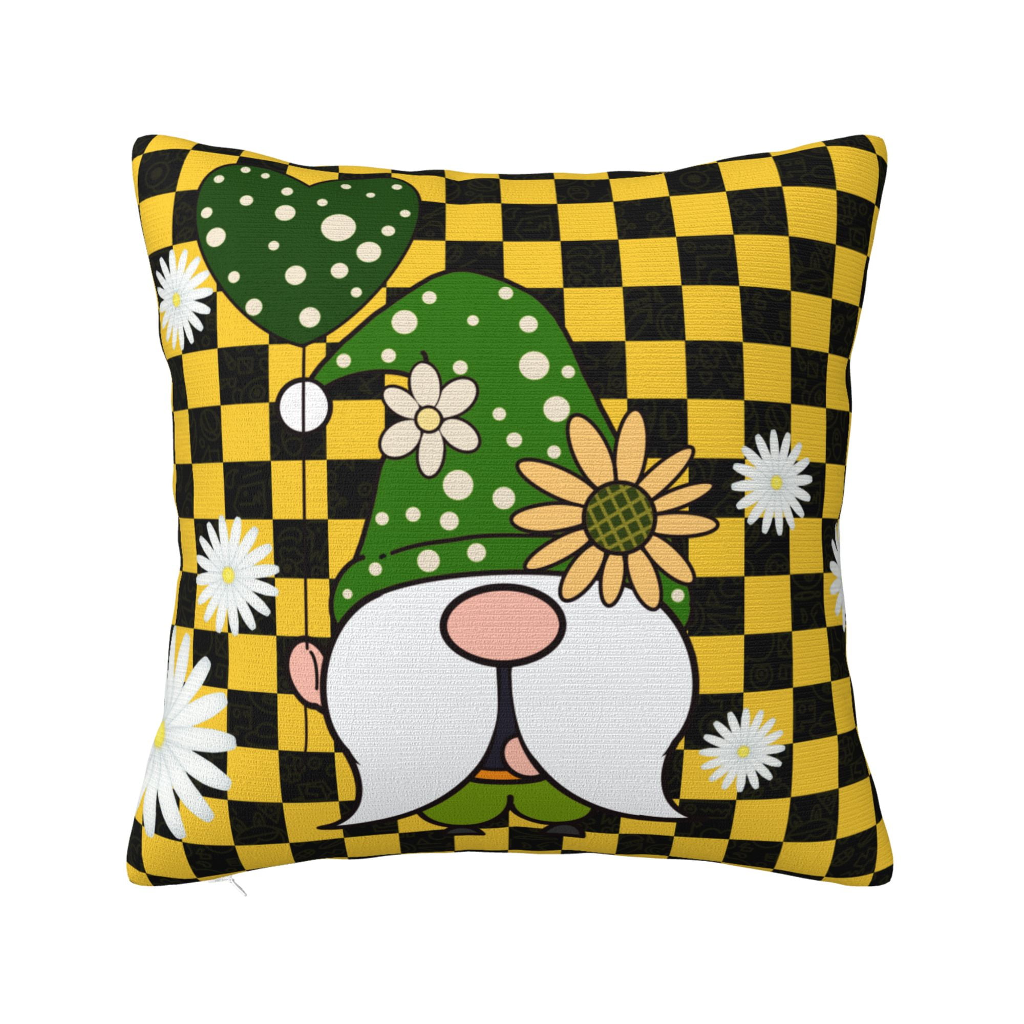 ZICANCN Decorative Throw Pillow Covers , Gnome Eif Couch Sofa