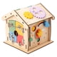 thumbnail image 1 of Montessori Busy Board Casa de madera Juguete Sensorial Habilidad fina Clasificador de madera Juguete Centro de actividades de madera Juguetes, 1 of 9