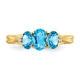 thumbnail image 4 of 14K Yellow Gold Ring Band 2 mm Diamond & Gemstone Mounting, 4 of 4