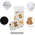 thumbnail image 3 of Coolnut 1 Pack Christmas Stockings 17.7 Inches Forest Animals and Summer Plants Large Size Xmas Cable Stocking Gifts & Decorations for Family Holiday Xmas Party, 3 of 6