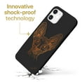 thumbnail image 3 of Case Yard Wooden Case for iPhone-12-Mini Soft TPU Silicone cover Slim Fit Shockproof Wood Protective Phone Cover for Girls Boys Men and Women Supports Wireless Charging Bob Cat Design, 3 of 7