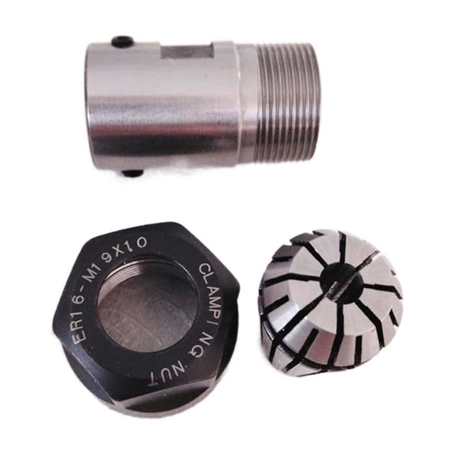 1Pcs Spindle Motor Clamp Rod C20 ER16 32L 5mm +1Pcs ER16/1MM-10mm Collet ,Increase Stability