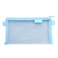 thumbnail image 3 of Large Capacity Zipper Mesh Pencil Pouch, 4.7"x8" Pencil Bag Pouch Pen Case, Clear Stationery Organizer Mesh Zipper Pouch Bags for Office College Travel Exam Supplies, By Preplabs, 3 of 3