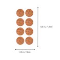 thumbnail image 2 of NIYANGLE 1 Set Round Label Stickers for Mailing Labels Light Brown, 2 of 8
