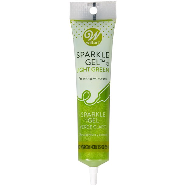 Wilton Light Green Sparkle Gel Frosting, 3.5 oz.