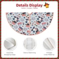 thumbnail image 3 of Haiem I Love USA Pattern Christmas Tree Skirt Merry Christmas Party Christmas Tree Decoration,New Year Decorations-36", 3 of 6