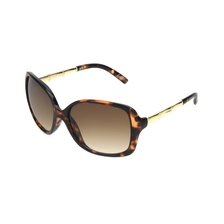 Foster Grant Oversized Tortoise Cat Eye Sunglasses, Brown photo 2