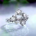 thumbnail image 3 of Up to 50% off 925 Sterling Silver Rings for Women Retro Wild Flower Zircon Ladies Ring Flower Ring Hand Jewelry Anniversary Ring, 3 of 5