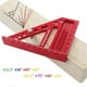 thumbnail image 4 of Multi-Angle Measuring Ruler W/ Dowel Woodworking Square Protractor Miter Triangle Ruler High Precision Layout Tool A, 4 of 5