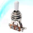 thumbnail image 2 of EeaseCA 2pcs 3-way Toggle Switch Electric Guitar Pickup Selector Head White, 2 of 8