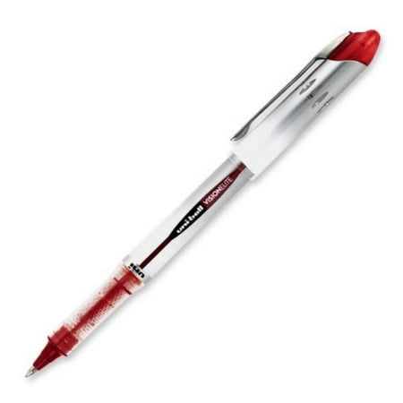 uni-ball Vision Elite Roller Ball Stick Waterproof Pen, Red Bold 6