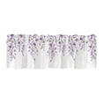 thumbnail image 3 of CoreLiving Watercolor Wisteria Printed Window Valance Light Filtering Short Curtain for Kitchen Bathroom Small Window Home Decoration 1 Panel, 3 of 6
