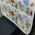 thumbnail image 3 of Animal Microwave Oven Cover, Repetitive Zoo Themed Pattern with Fauna Cartoon on Plain Backdrop Print, Water Resistant Organizer with Pockets for Kitchen, 36" x 12", Multicolor, by Ambesonne, 3 of 4