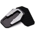 thumbnail image 4 of HUGFEGWE Motorcycle CNC Kickstand Foot Enlarger Side Stand Extension Pad Support Plate for BMW R1200RT R 1250 RT 2014 2015 2016 2017 2018 (Titanium) U2537-4016, 4 of 5