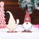 thumbnail image 4 of Adorno de madera de Navidad, adorno de felpa de gnomos de Papá Noel de madera, decoración de escritorio, soporte de Navidad de madera, muñeca sin rostro, decoración colgante para á, 4 of 5