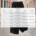 thumbnail image 3 of Admvng Womens Cotton Linen Pants Casual Embroidered Wide Leg Comfortable Summer Trousers, 3 of 8