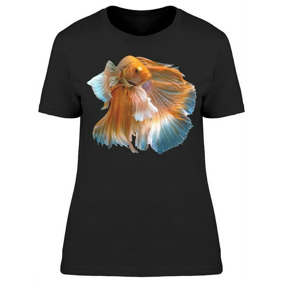 Betta Fish Orange Trasnparent  T-Shirt Women -Image by Shutterstock, Female XX-Large