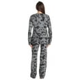 thumbnail image 3 of Just Love Womens Pajama Set  Elegant, Relaxing Sleepwear (Tie Dye Grey Black Long Sleeve, X-Large), 3 of 3