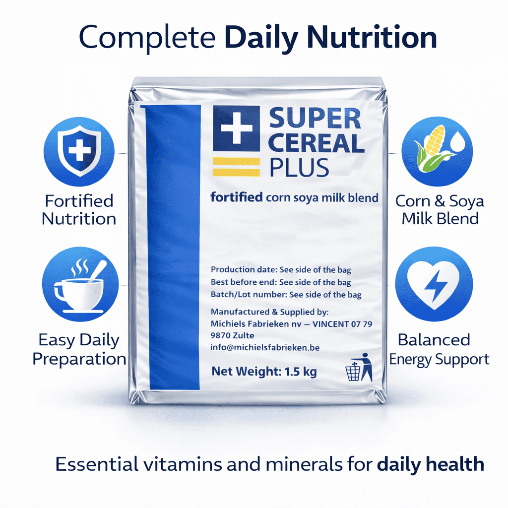 Super Cereal Plus 1.5 kg Fortified Nutrition Cereal | Corn & Soya Milk Blend | Instant Healthy Breakfast Meal | Vitamin & Mineral Daily Energy Support | For Children & Adults