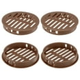 thumbnail image 1 of Uxcell Paquete de 4 Respiraderos de Soffit Redondos, 60mm/2.4 Pulgadas Cubierta de Respiraderos de Aire Plásticos Circulares para Baño Hogar/ Oficina/Cocina/Armario/Guardarropa [Marrón], 1 of 6