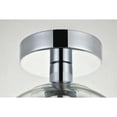 thumbnail image 4 of Baxter 1 Light Chrome Flush Mount With Clear Glass, 4 of 7