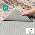 thumbnail image 4 of Cydiria Soft Modern Geometric Striped Boho Plush Area Rug, 4' x 6', Mauve/Taupe, 4 of 8
